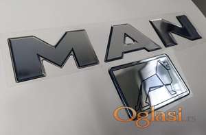 Man stiker oznaka za kamion